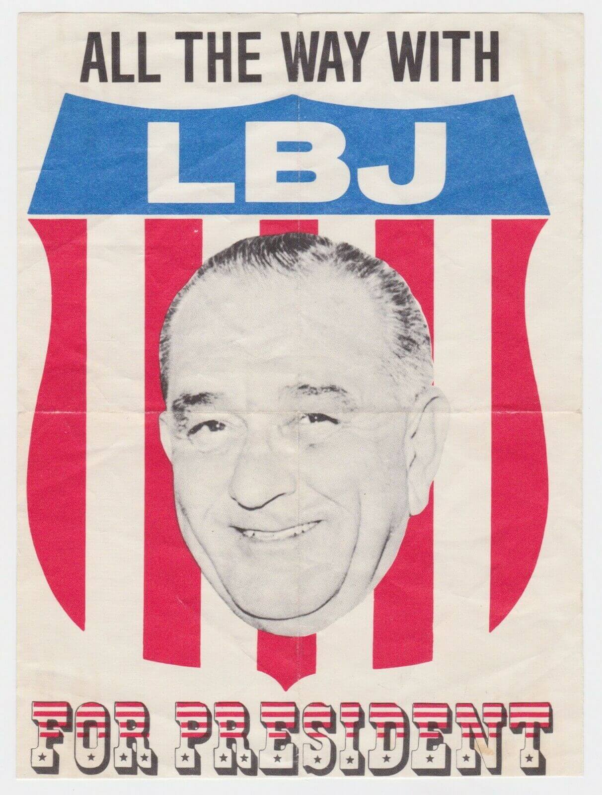 (image for) 1964 All the Way with LBJ Window Sticker